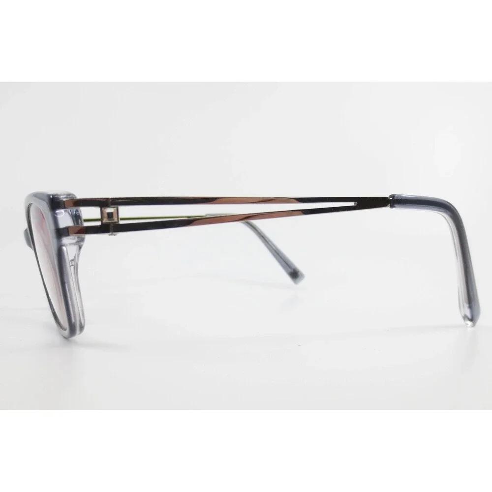Jones New York VJOP250 Grey Silver Split Temple Eyeglass Frames 49-17-140 Womens